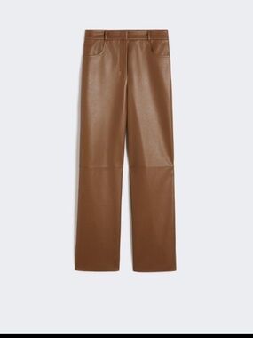 Max Mara Leather Wool Pants Medium NWT $1390